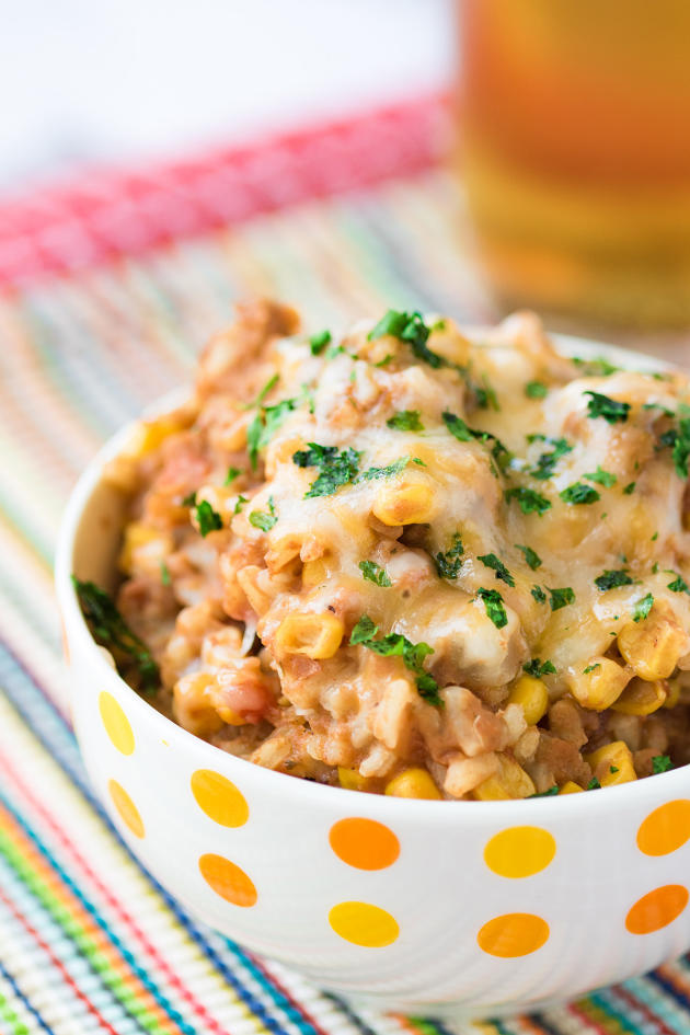 Refried Beans and Rice Skillet - Food Fanatic