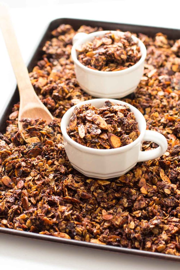 Nutella almond granola picture