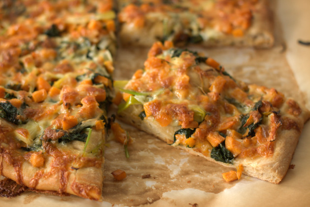 Kale and Sweet Potato Pizza Photo