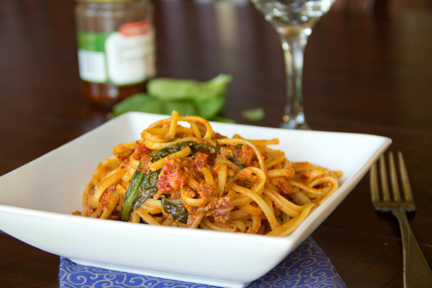 Sun Dried Tomato Pasta Photo