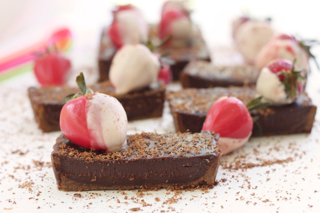 Chocolate Strawberry Tart Photo