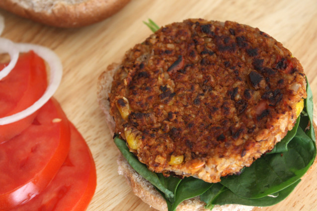 Spicy Black Bean Burger Picture