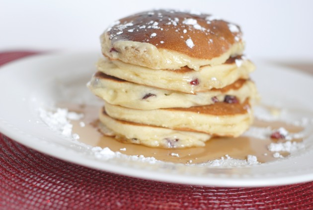 Cranberry White Chocolate Chip Pancakes Image
