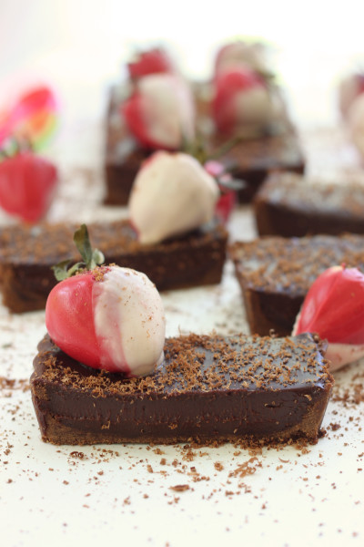 Chocolate Strawberry Tart Picture