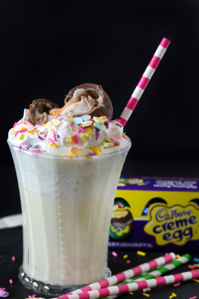 Boozy Cadbury Creme Egg Milkshake Picture
