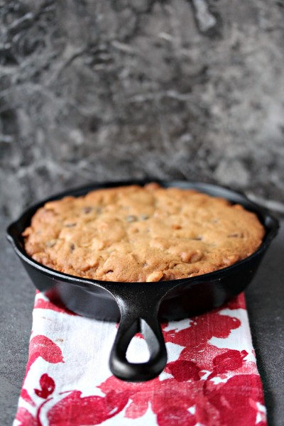 Chocolate Peanut Butter Skillet Cookie Image
