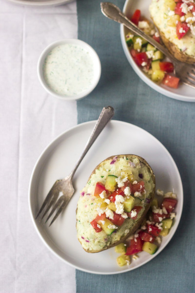 Greek Twice Baked Potatoes Image